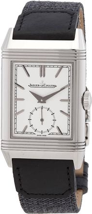 Jaeger-LeCoultre Reverso Tribute Monoface Hand Wind Silver Dial Watch Q713842J