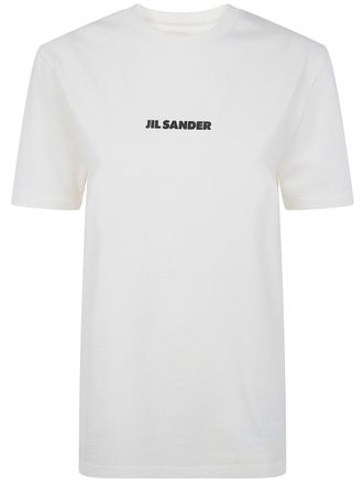 Jil Sander Crewneck Short Sleeves Classic Logo Print T-Shirt