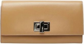 Fendi Pre-owned Vintage Portemonnee - Dames - Vintage Accessoires - Bruin - ONE Size - Leer - Vintage