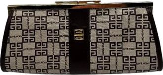 Givenchy Pre-owned Clutches, female, Multicolor, Size: ONE SIZE Pre-owned Brown Monogram Leather Clutch