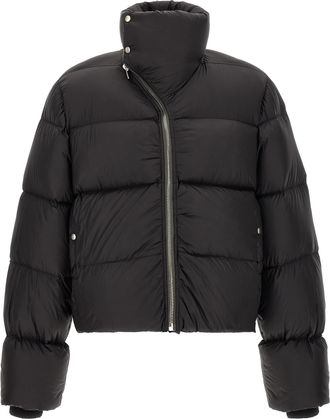 Rick Owens Black Nylon Full-Length Mens Jacket