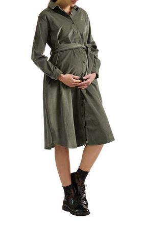Cache Coeur Jude Maternity Dress in Khaki at Nordstrom, Size Xx-Large