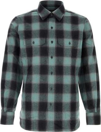 Tom Ford Green Regular Check Shirt