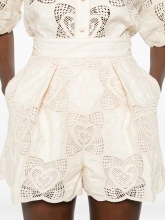 Zimmermann Womens Wanderlust Tuck Shorts Ss26 W