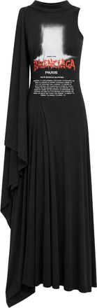 Balenciaga THE DOOR WOMENS LONG DRESS IN BLACK - Balenciaga - Woman