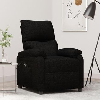 vidaXL Vidaxl - Sill&oacute;n Reclinable El&eacute;ctrico De Tela Negro