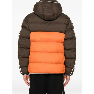Napapijri Colorblock Quilted Down Jacket - Brown