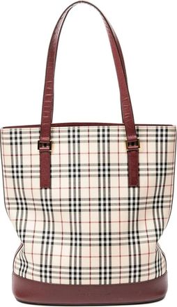 Burberry Borsa tote a quadri - Toni neutri