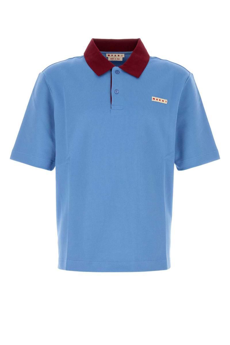 【マルニ】 Polo Shirts シャツ White cotton polo shirt with Marni Symbol | Marni