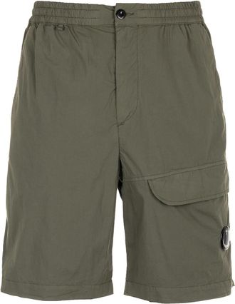 C.P. Company Stretch Bermuda shorts met Lens-logo en cargo-effect
