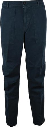 Dondup Blue Gil Elastic Cuffs Stretch Cotton Trousers