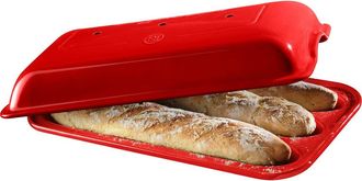 Emile Henry Flame Baguette Baker in Burgundy at Nordstrom