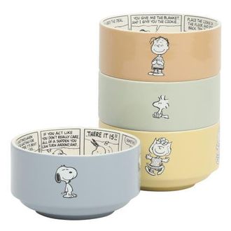 Peanuts Bonbon Bites Stoneware Stackable Bowl Set in Assorted Colors at Nordstrom