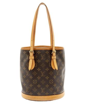 Louis Vuitton Monogram Coated Canvas & Leather Petit(Authentic Pre-Loved)