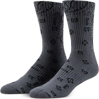 Rhude Sokken met bandana-jacquard - Grijs
