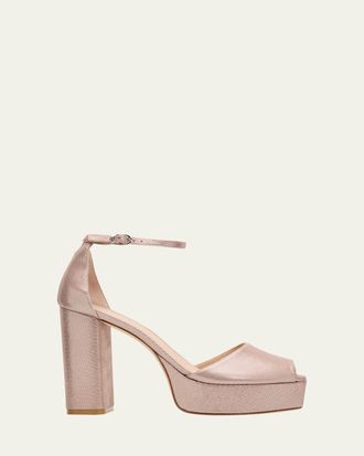 Stuart Weitzman 110mm Sabrina Platform Ankle-Strap Sandals