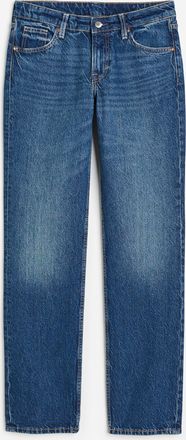 H&M Straight Low Jeans - Blue