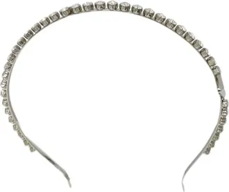 Prada Pre-owned Accessories, female, Gray, Size: ONE SIZE Pre-owned Alice Band