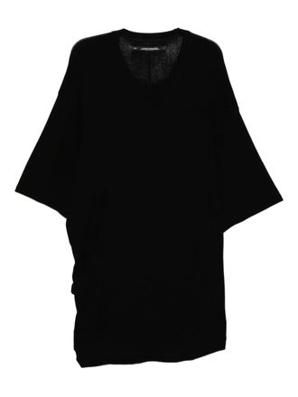 Julius draped T-shirt - men - Cotton - 3 - Black