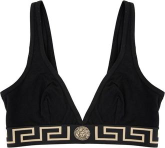 Versace Dames Haakbeha Griekse Stijl - Dames - BHs - Zwart - S - Katoen - Ondergoed
