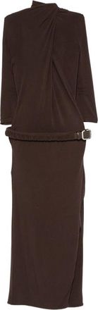 The Attico Belted Open-back Maxi Dress