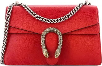 Gucci Dionysus Bag Leather Small shoulder bag - Rosso