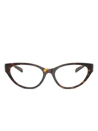 Versace cat-eye frame glasses - Brown