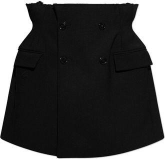 VETEMENTS raw-cut mini skirt - Black