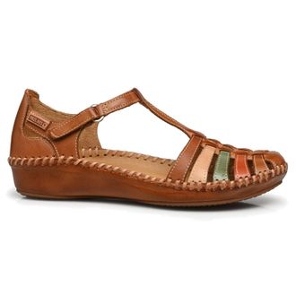 Pikolinos P. Vallarta 655-0843 Leather Womens Comfort Sandals - Brandy - Size:UK 7-7.5