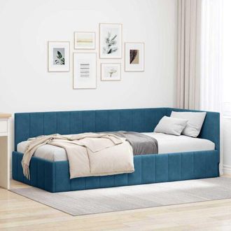 vidaXL Estructura De Cama Negro 75 X 190 Cm Madera Contrachapada