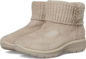 Skechers Womens Easy Going-Cozy Lovin Hands Free Slip-ins Ankle Boot, Taupe, 6 UK