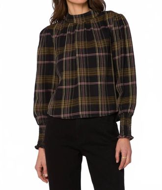 Velvet Heart Arlene Top In Multi Plaid
