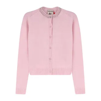 Semicouture Truien & Vesten, Dames, Roze, S, Hennie Cardigan