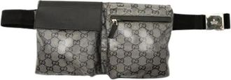 Gucci Pre-owned GG Crystal Belt Bag - - Pre-owned - Donna - Grigio - ONE SIZE