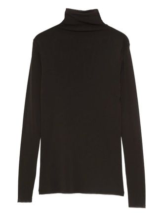 D.exterior turtleneck long-sleeve T-shirt - women - Fabric - S - Brown