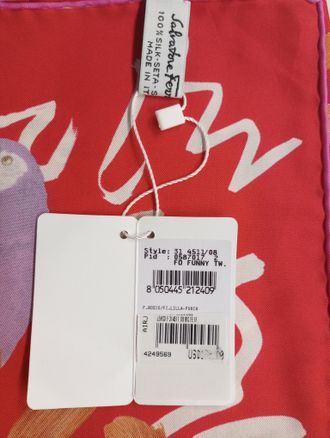 Ferragamo SALVATORE FERRAGAMO Womens 587017 Print Silk Scarf