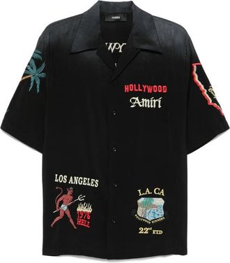 Amiri Embroidered-details Short-sleeve Shirt