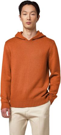 Alpha Studio Heren, Sweatshirts & Hoodies, Oranje, Maat: S Wol