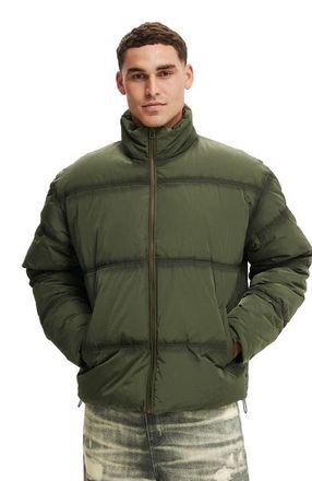 Cotton On Mens Puffer Jacket in Storm Green at Nordstrom, Size Xx-Large