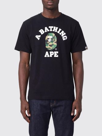 A Bathing Ape Cotton Jersey T-Shirt with Contrasting Chest Logo