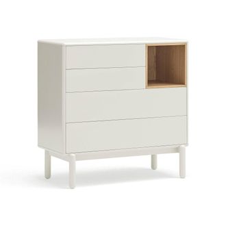Teulat C&oacute;moda 4 cajones crema