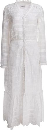 Isabel Marant Maxi Jurk - Dames - Maxi kleedjes - Wit - XS - Katoen - Kleedjes