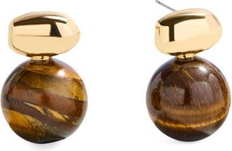 BaubleBar Nat Stud Earrings in Gold at Nordstrom