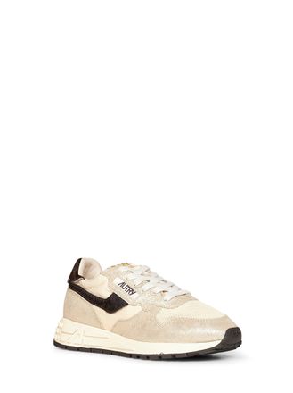 Autry Womens Sneakers Reelwind Low Gold Nylon Trainers