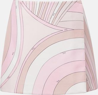 Pucci Iride silk twill miniskirt