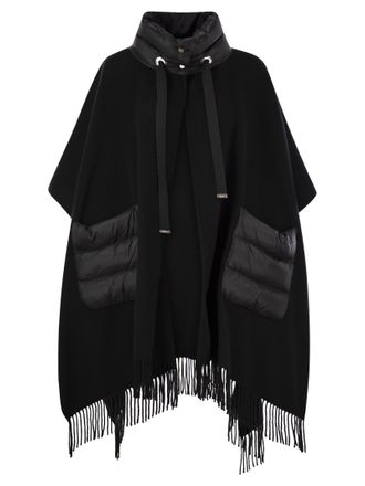 Herno Poncho Resort En Warmy E Nylon Ultraligero