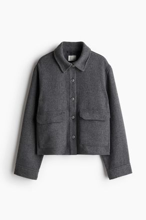 H&M Jacke mit Knopfleiste - Grau