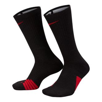 Nike Elite Basketball Crew Socks Black Red SX7622-010