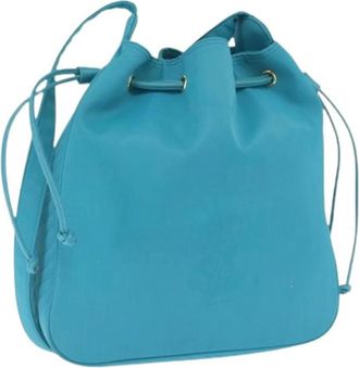 Saint Laurent Pre-owned Bucket Bags, female, Blue, Size: ONE SIZE Pre-owned Vintage Bucket Bag