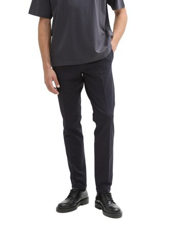 Tom Tailor Denim Chinohose TOM TAILOR DENIM, Herren, Gr. L, N-Gr, grau (anthra twill), Web, Obermaterial: 73% Polyester, 25% Viskose, 2% Elasthan. Futter: 100% Polyest